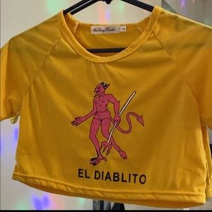 “ El Diablito “ crop top